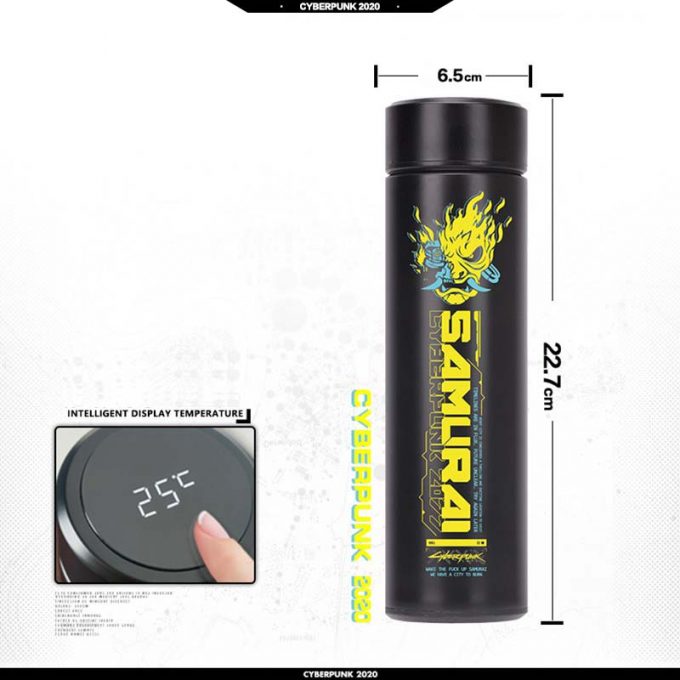 cyberpunk 2077 thermos mug, Double Wall Vacuum Insulated Tumbler